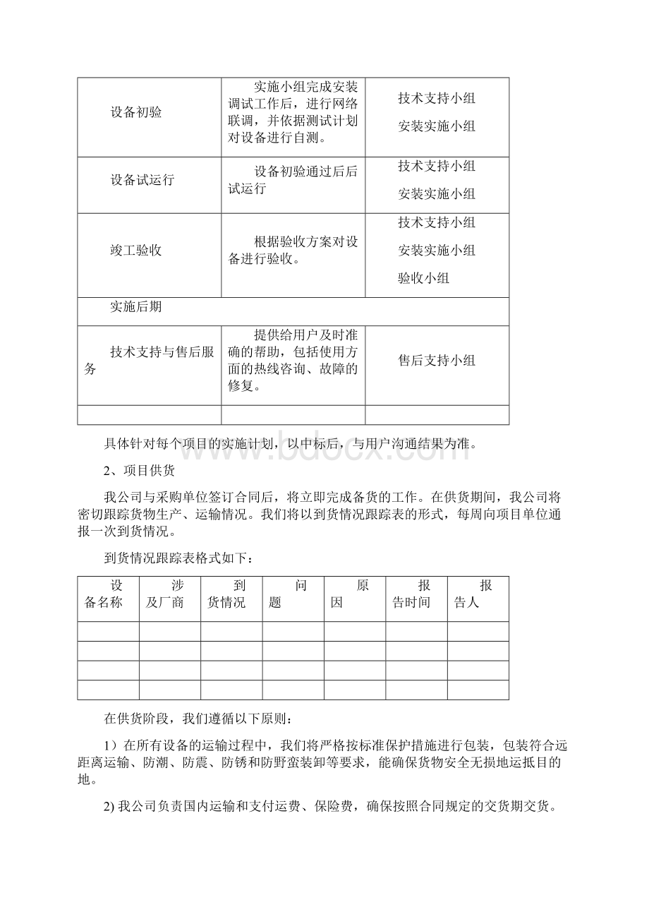 供货类项目实施方案实施计划书.docx_第3页