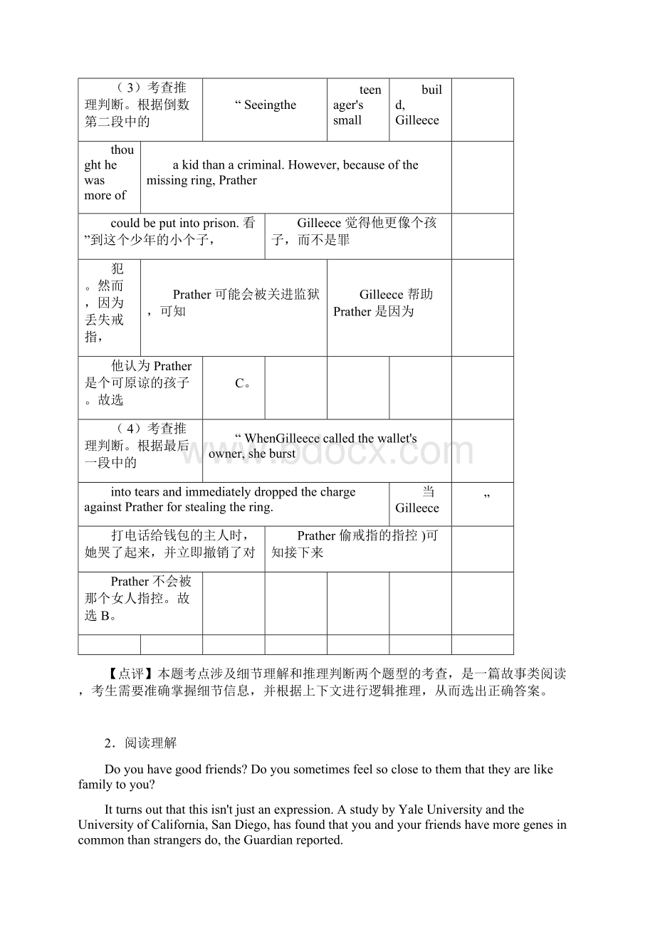 高考英语阅读理解专题训练答案docxWord格式.docx_第3页