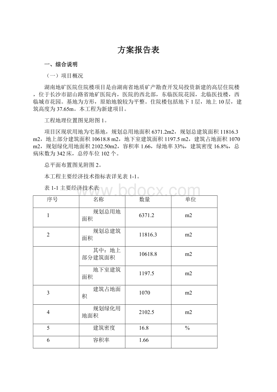 方案报告表Word格式.docx