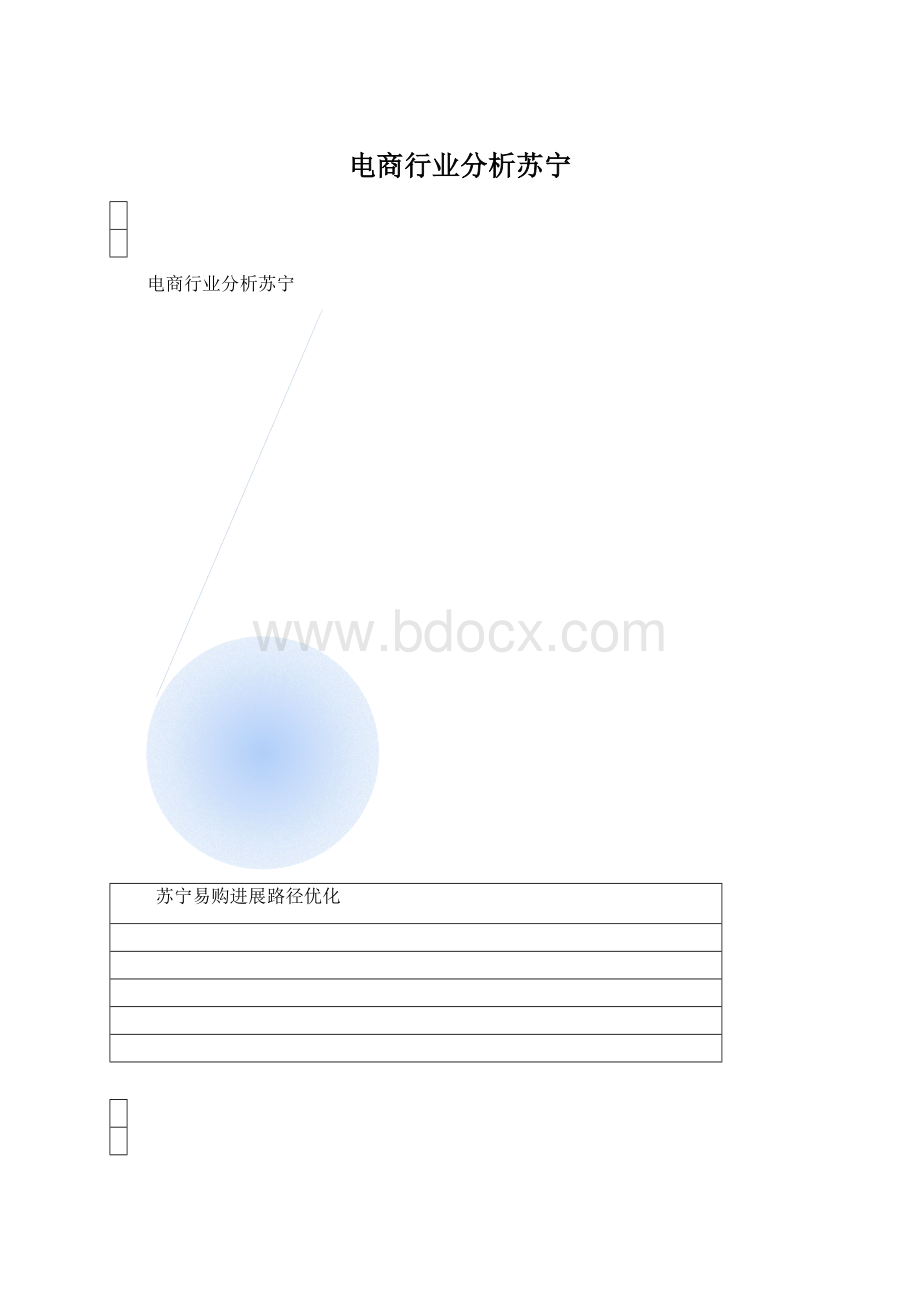 电商行业分析苏宁.docx_第1页