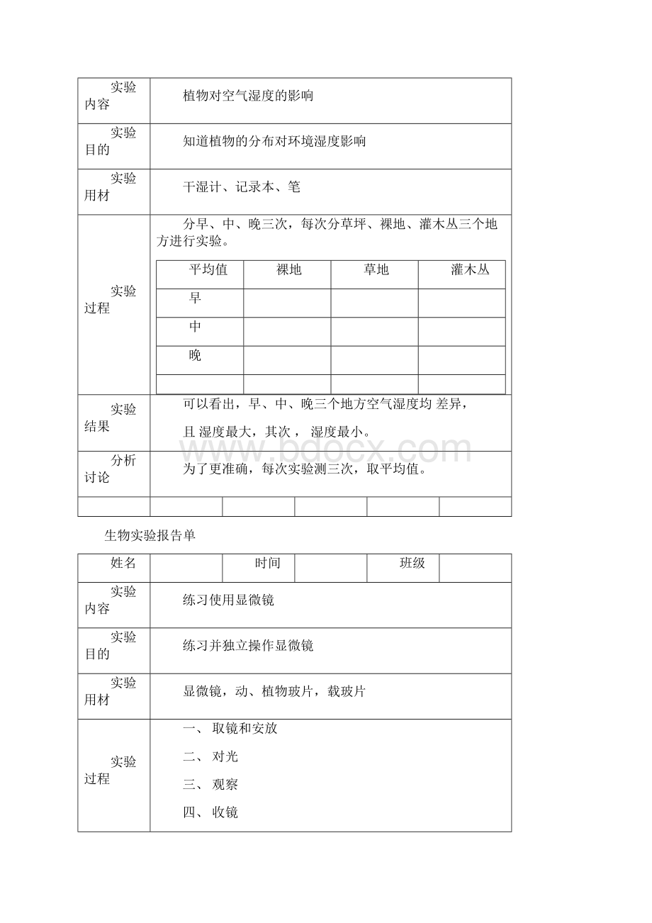 生物实验报告单.docx_第2页