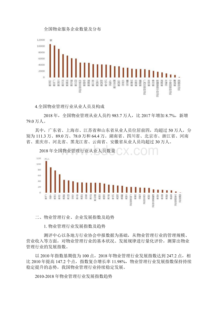 最新物业管理服务行业企业发展测评报告Word格式.docx_第3页