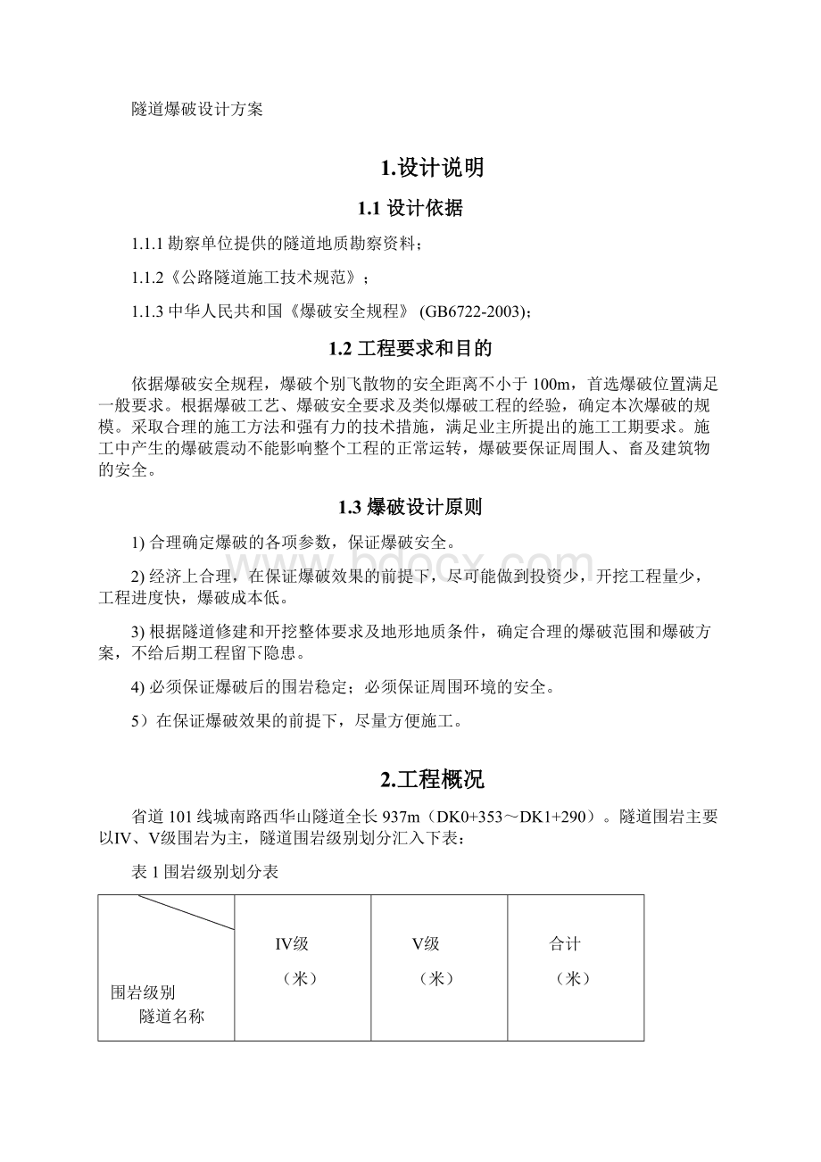 隧道爆破专项设计方案汇编.docx_第2页