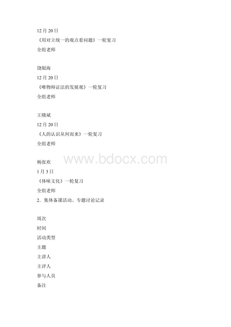 学年度下学期高三政治备课组工作总结.docx_第2页