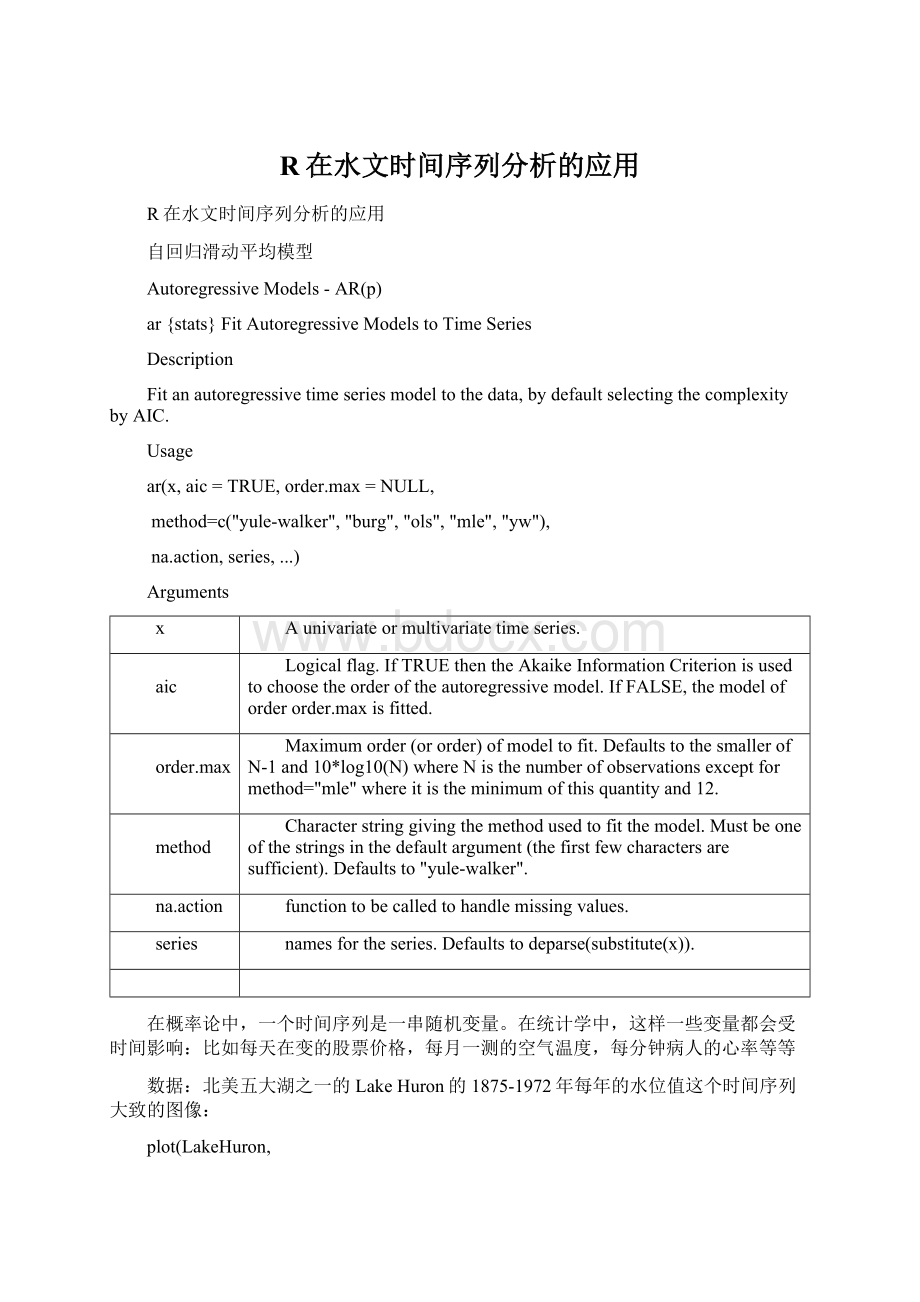 R在水文时间序列分析的应用Word格式文档下载.docx_第1页