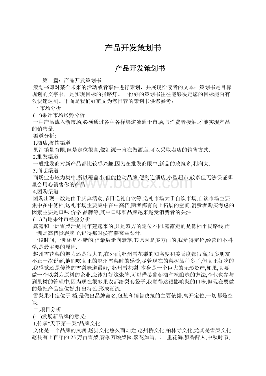 产品开发策划书.docx_第1页