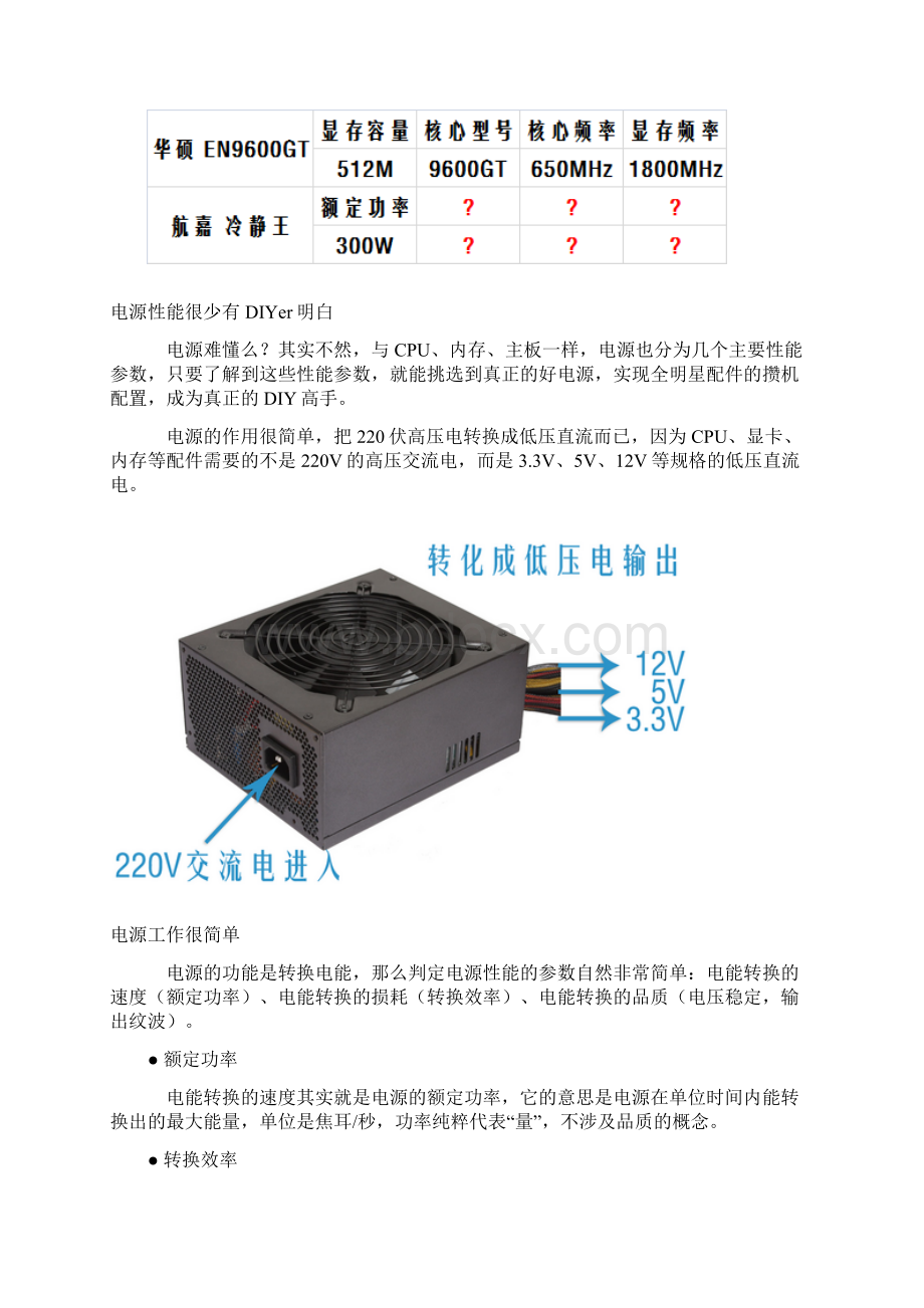 攒机高手必经之路 电源入门不完全教程Word下载.docx_第2页