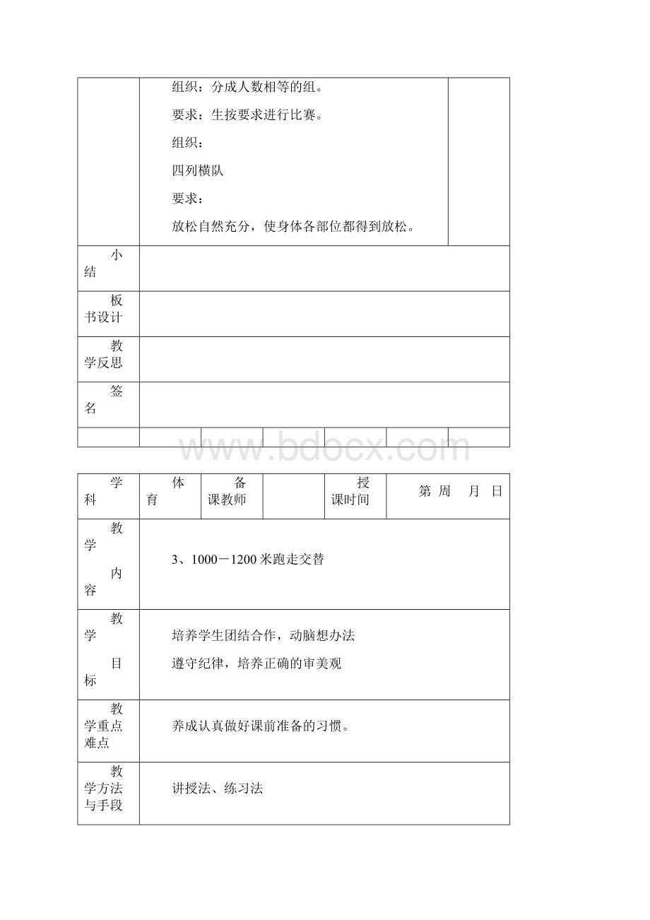 小学体育表格教案课程Word下载.docx_第2页