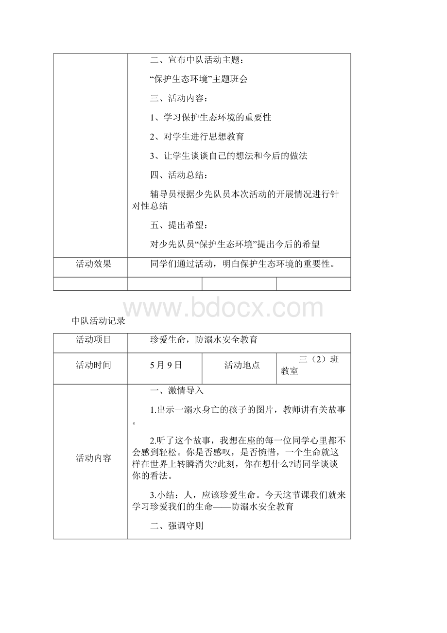 三2班中队活动记录精品文档Word文档格式.docx_第3页