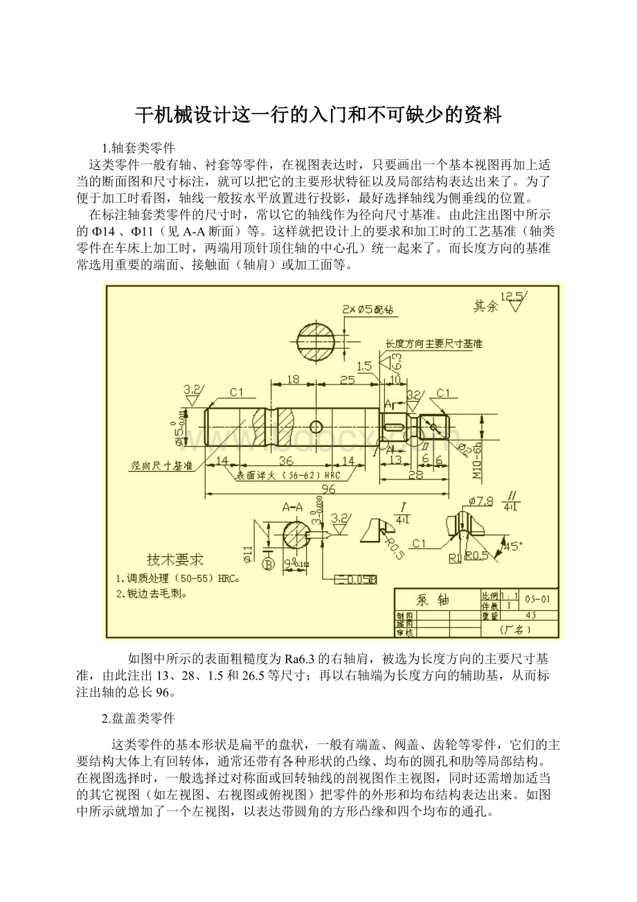 干机械设计这一行的入门和不可缺少的资料Word下载.docx