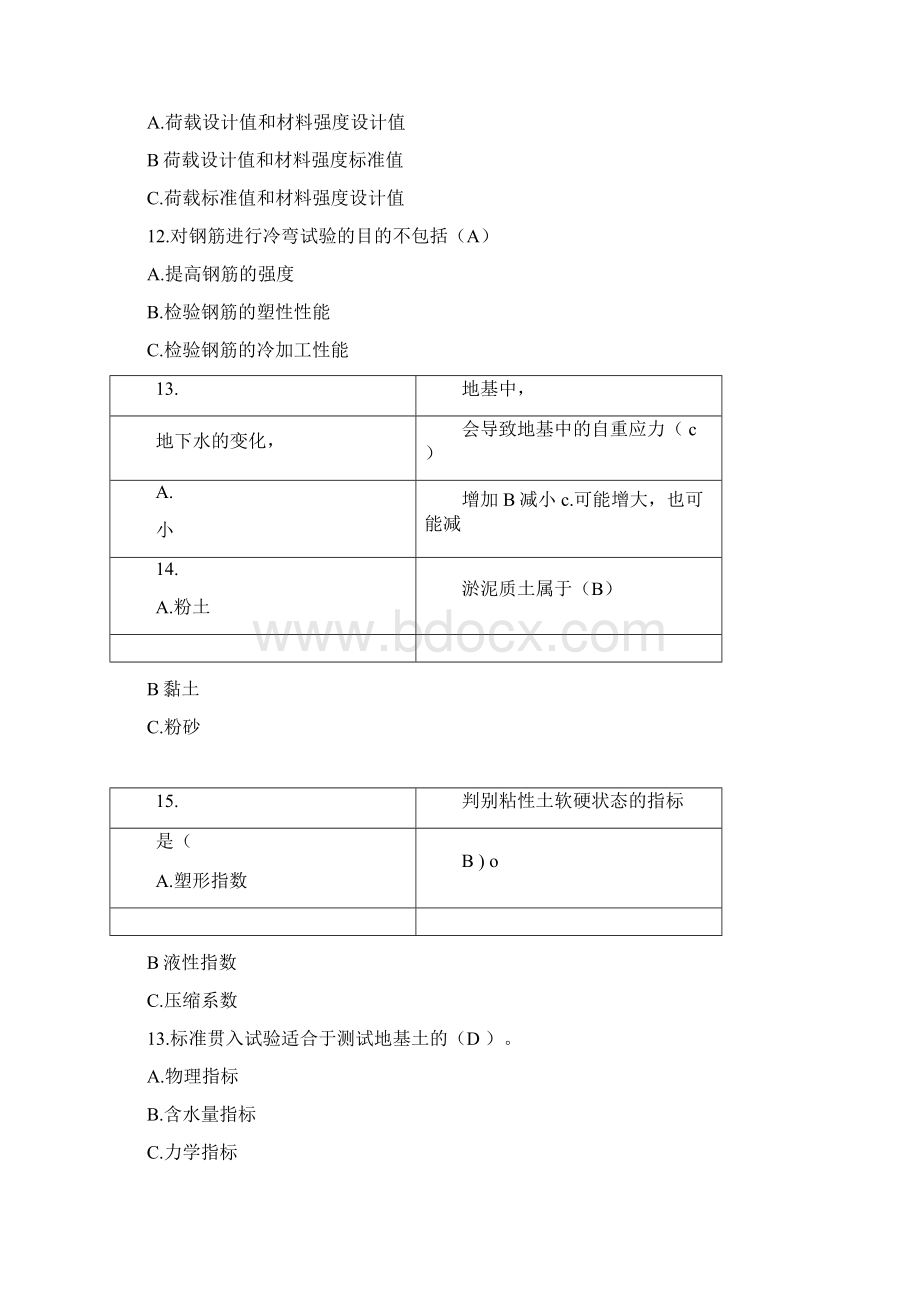 建筑工程初级职称考试试题.docx_第3页