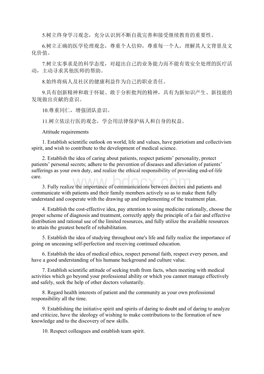 临床医学专业六年制中德实验班本科人才培养计划Word格式文档下载.docx_第2页