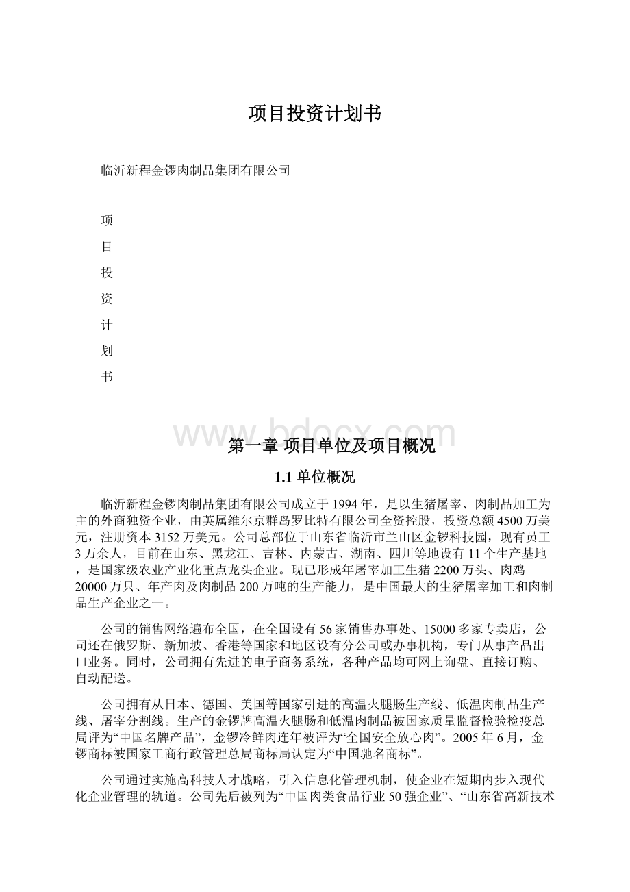 项目投资计划书Word文件下载.docx_第1页