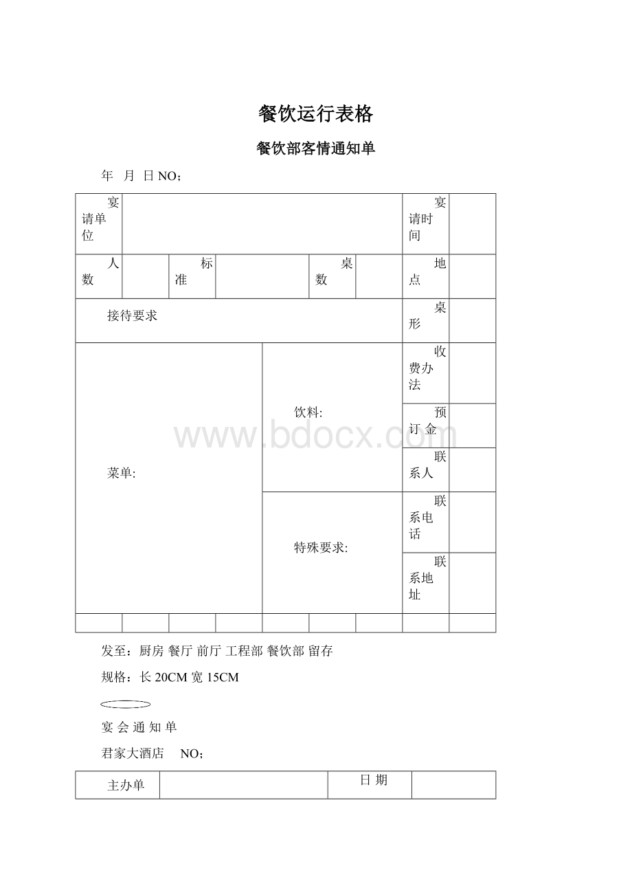 餐饮运行表格Word文档下载推荐.docx