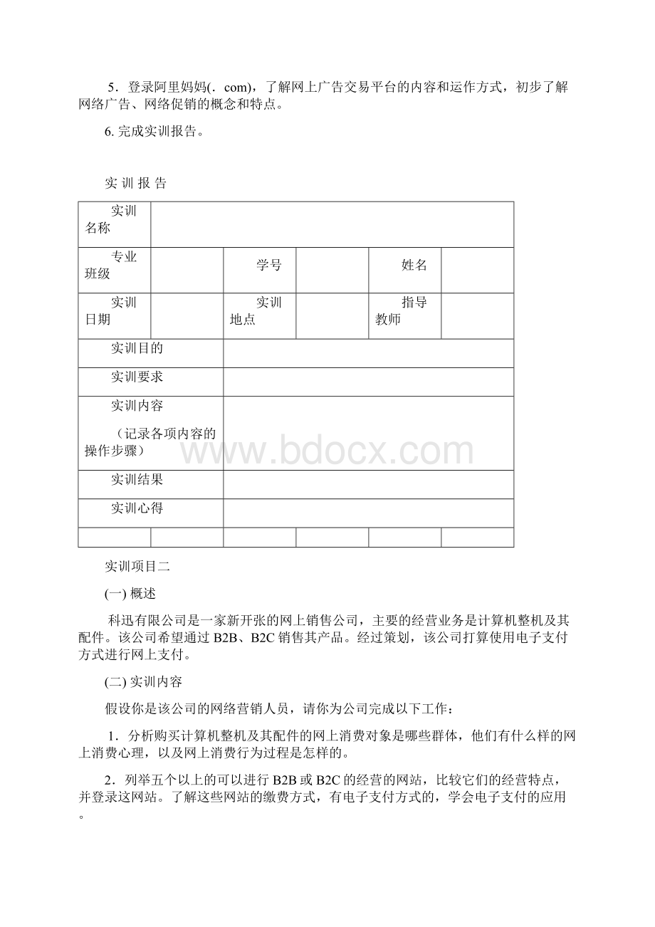 网络营销实训手册doc.docx_第2页