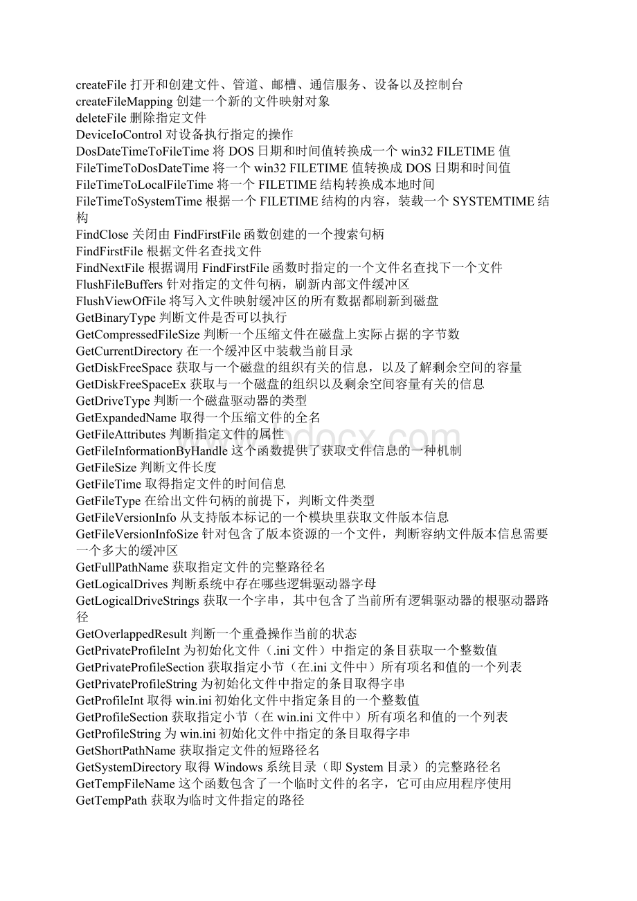 VB API函数大全Word文档格式.docx_第2页