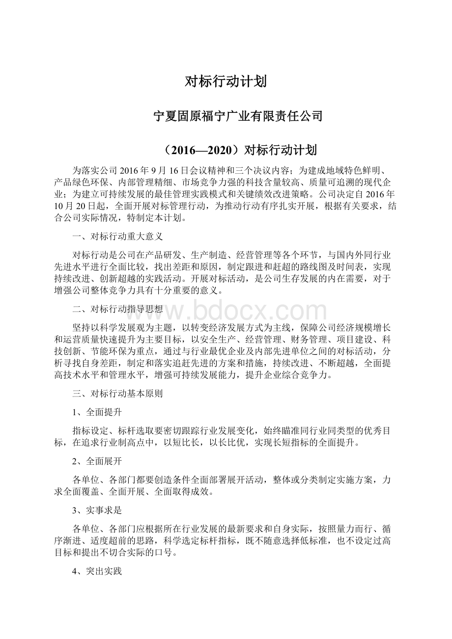 对标行动计划Word格式.docx_第1页