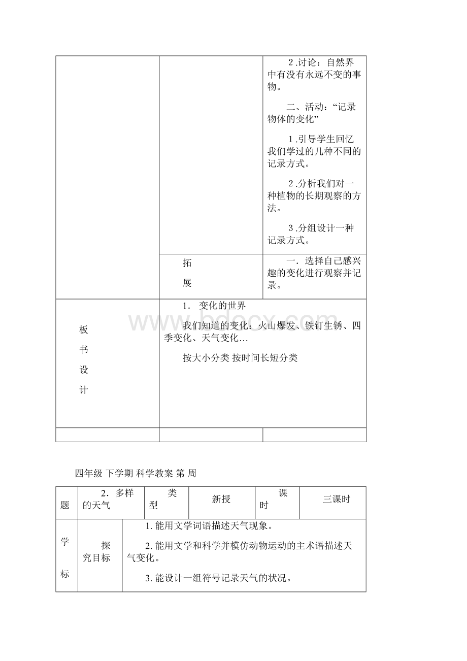 河北版小学四年级下册科学全套教案44JJ文档格式.docx_第3页