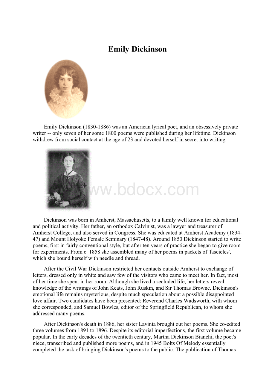 Emily Dickinson.docx_第1页