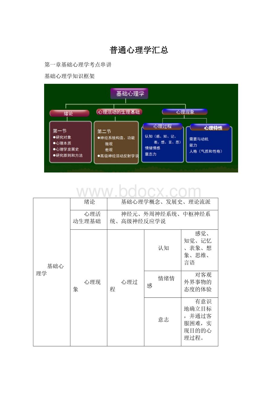 普通心理学汇总Word格式文档下载.docx