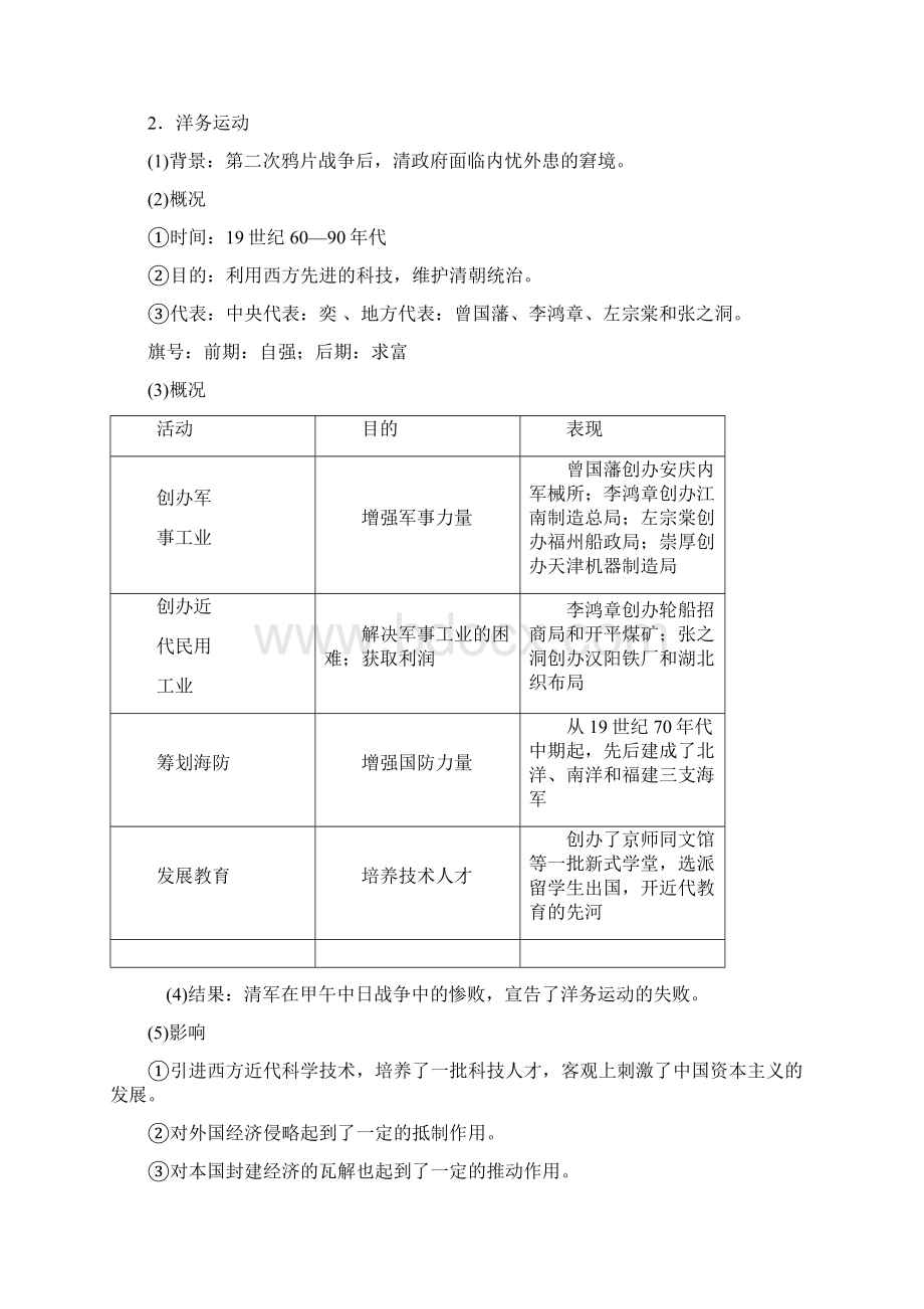 教案16讲近代中国经济结构的变动与资本主义的曲折发展Word文档下载推荐.docx_第2页