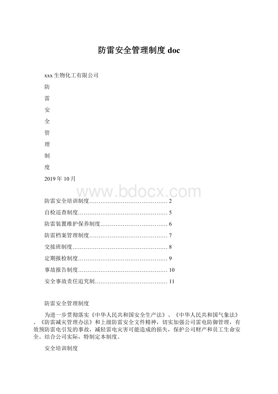 防雷安全管理制度docWord格式文档下载.docx_第1页