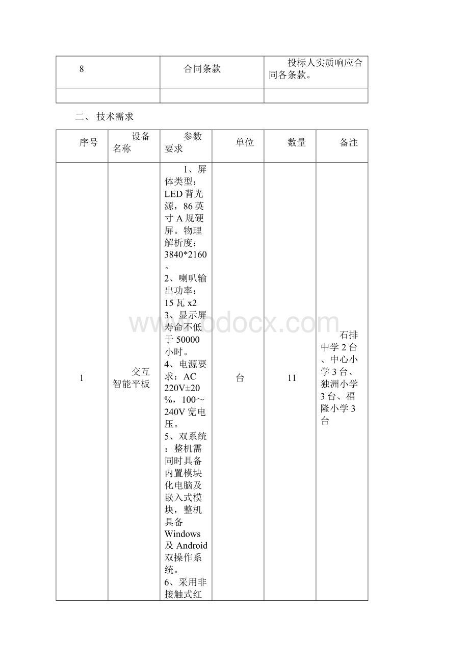 石排镇公办学校信息化教学设备及配套建设项目Word文件下载.docx_第3页