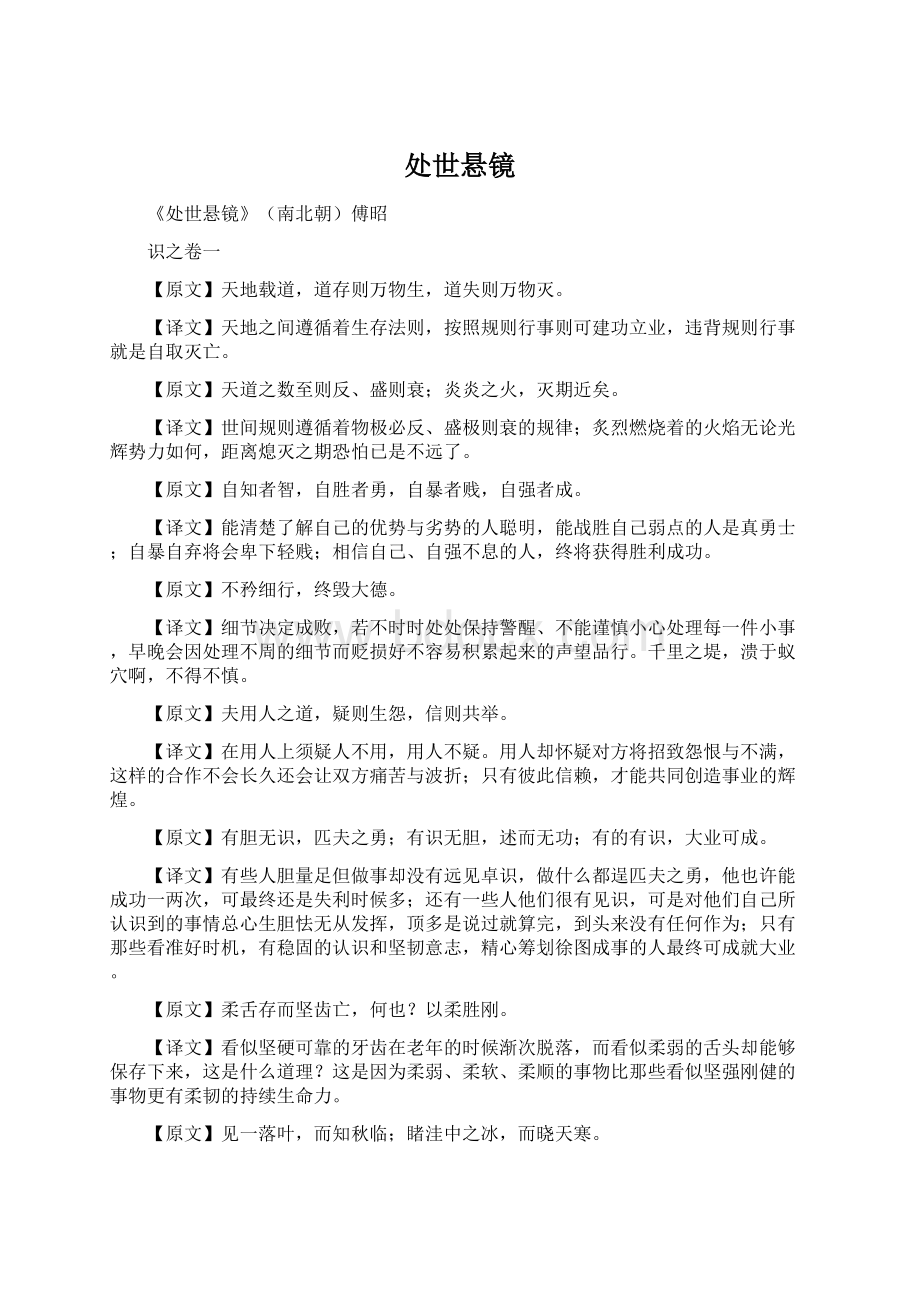 处世悬镜.docx_第1页