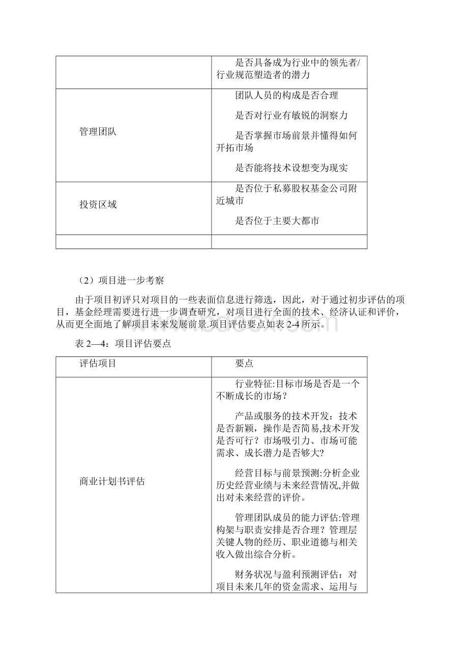 私募股权投资基金投资流程之项目寻找与评估.docx_第3页