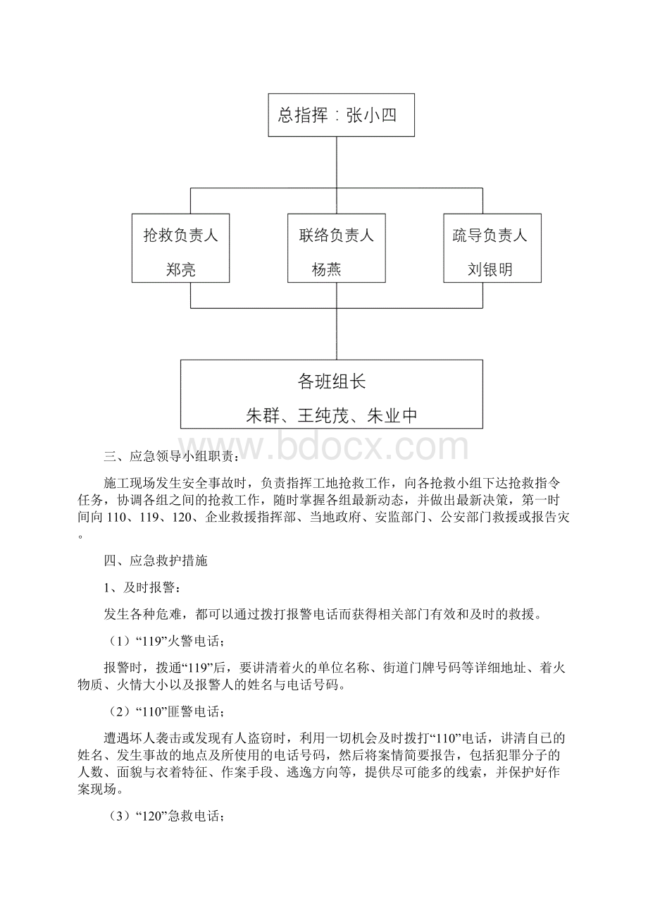 紫缘公寓施工现场安全事故应急预案Word格式.docx_第2页