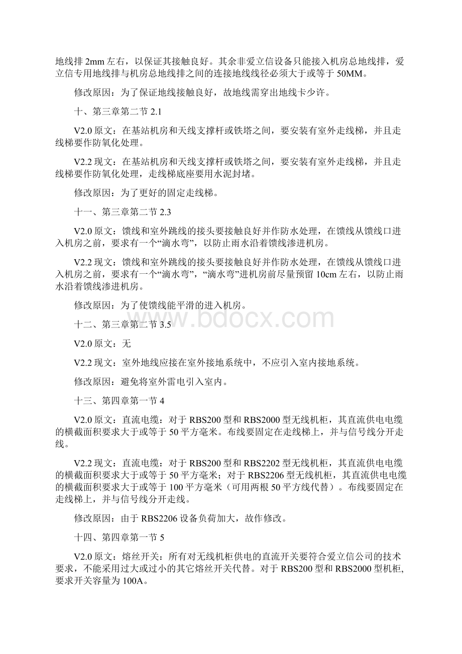 爱立信基站验收规范V20V22差别说明Word文档格式.docx_第3页