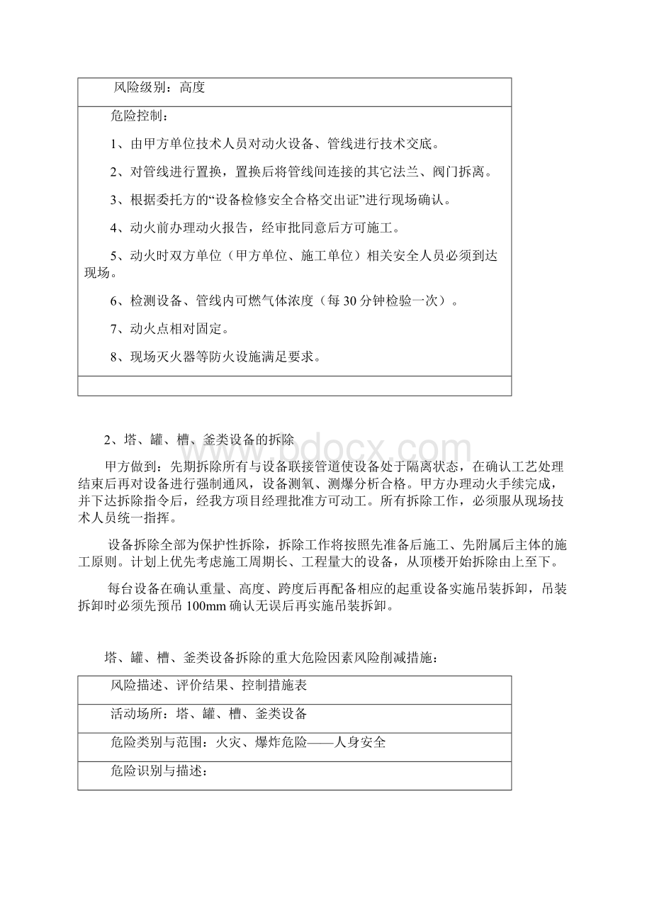 医药化工厂设备管道拆除施工方案Word格式文档下载.docx_第2页