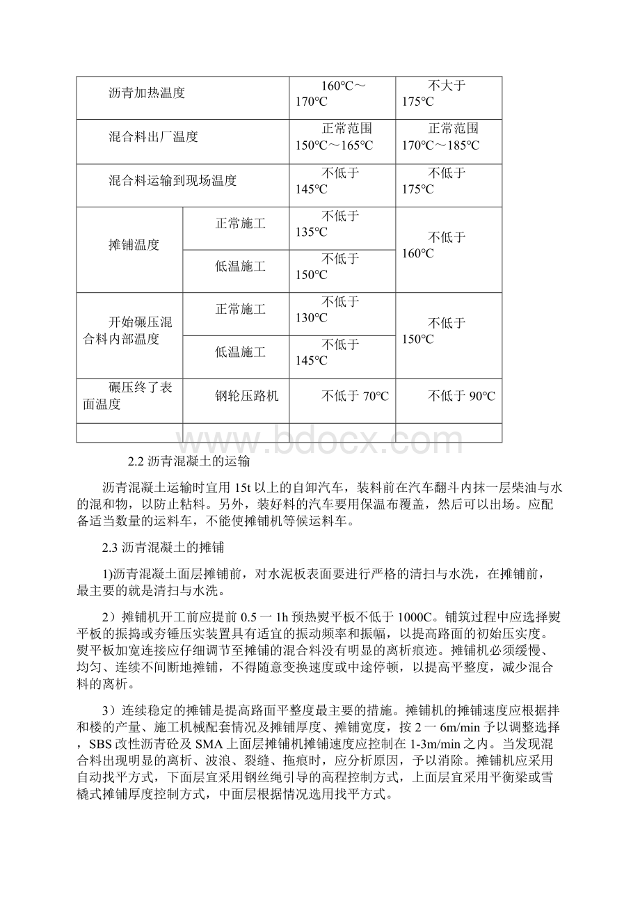 沥青混凝土路面施工技术及安全交底.docx_第2页