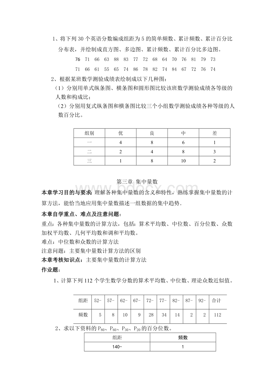 教育统计学自学指导及作业Word格式文档下载.doc_第3页