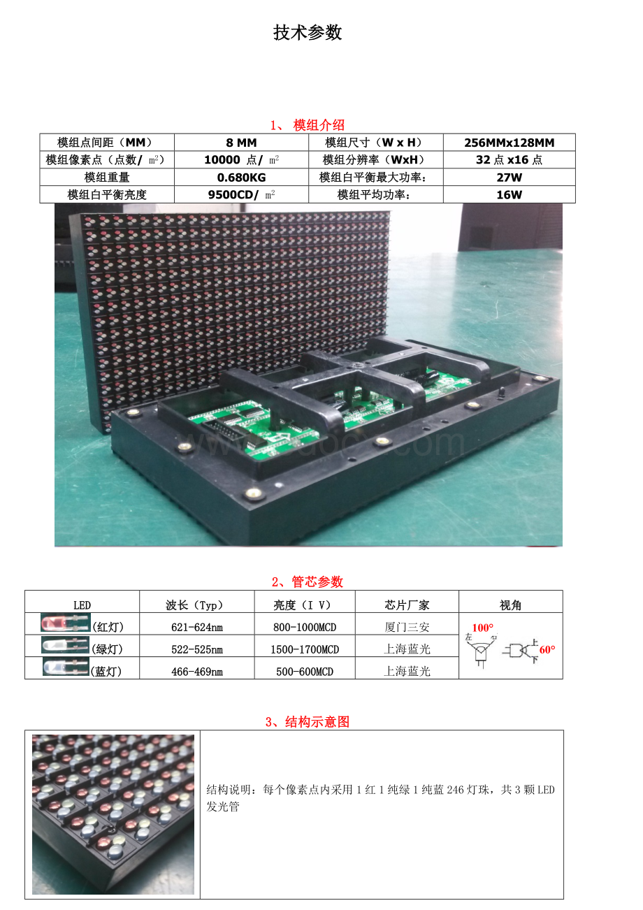 深圳工厂大量批发P8户外全彩LED显示屏直插模组.docx_第3页