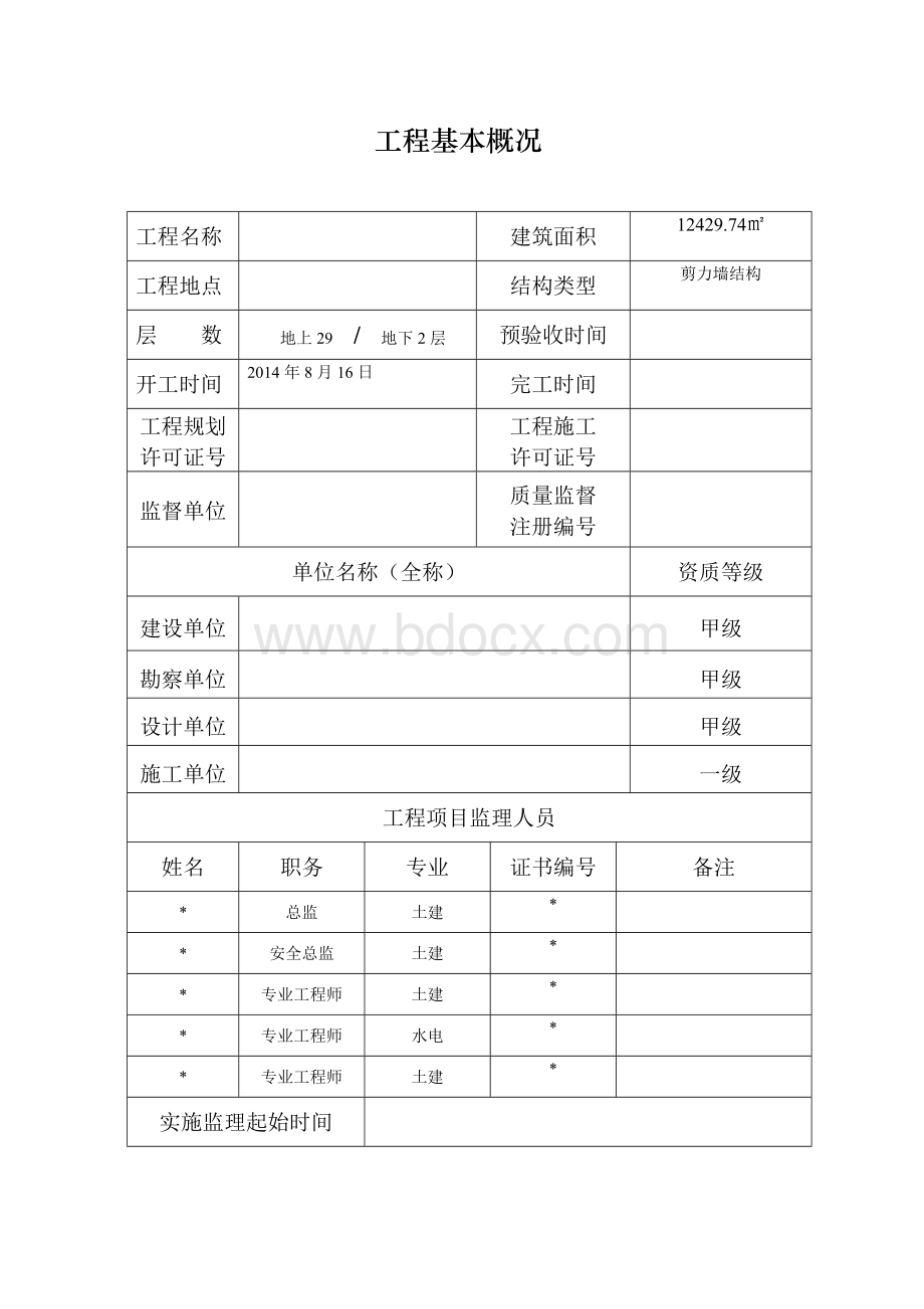 天津市建设工程质量竣工验收评估报告(模板).doc_第2页