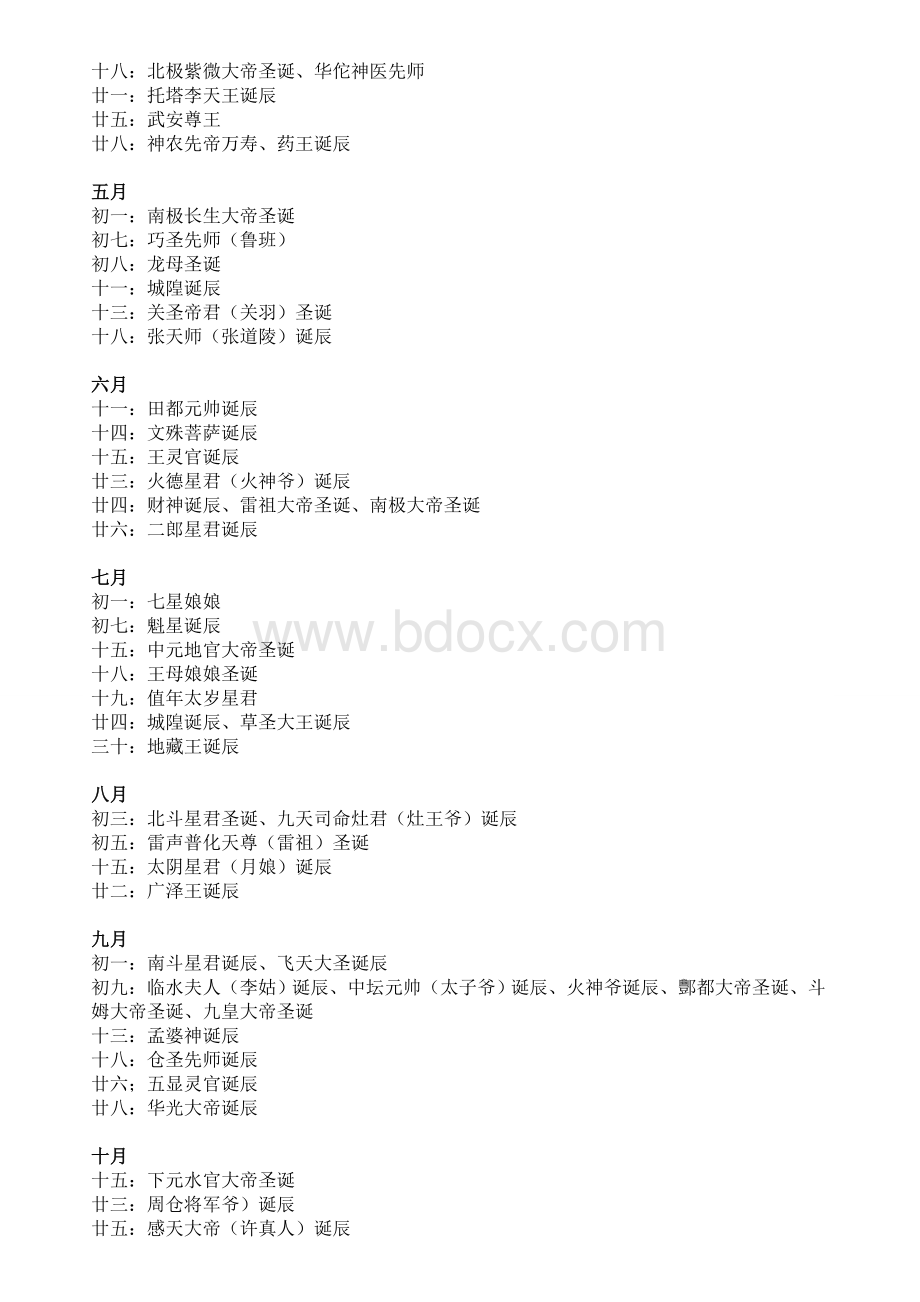 道教祖师神仙的诞辰与吉日Word文件下载.doc_第2页