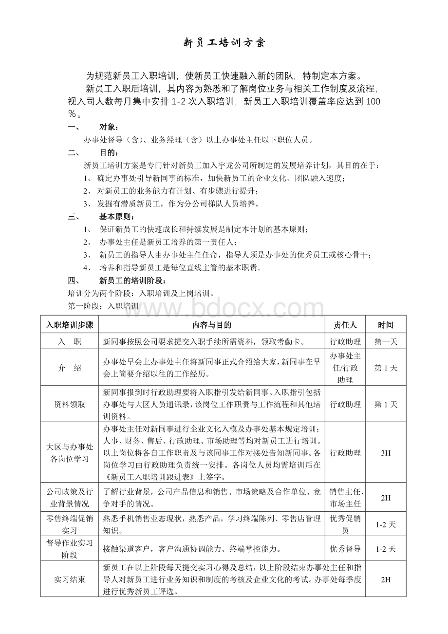 新员工培训方案571925828.doc_第1页