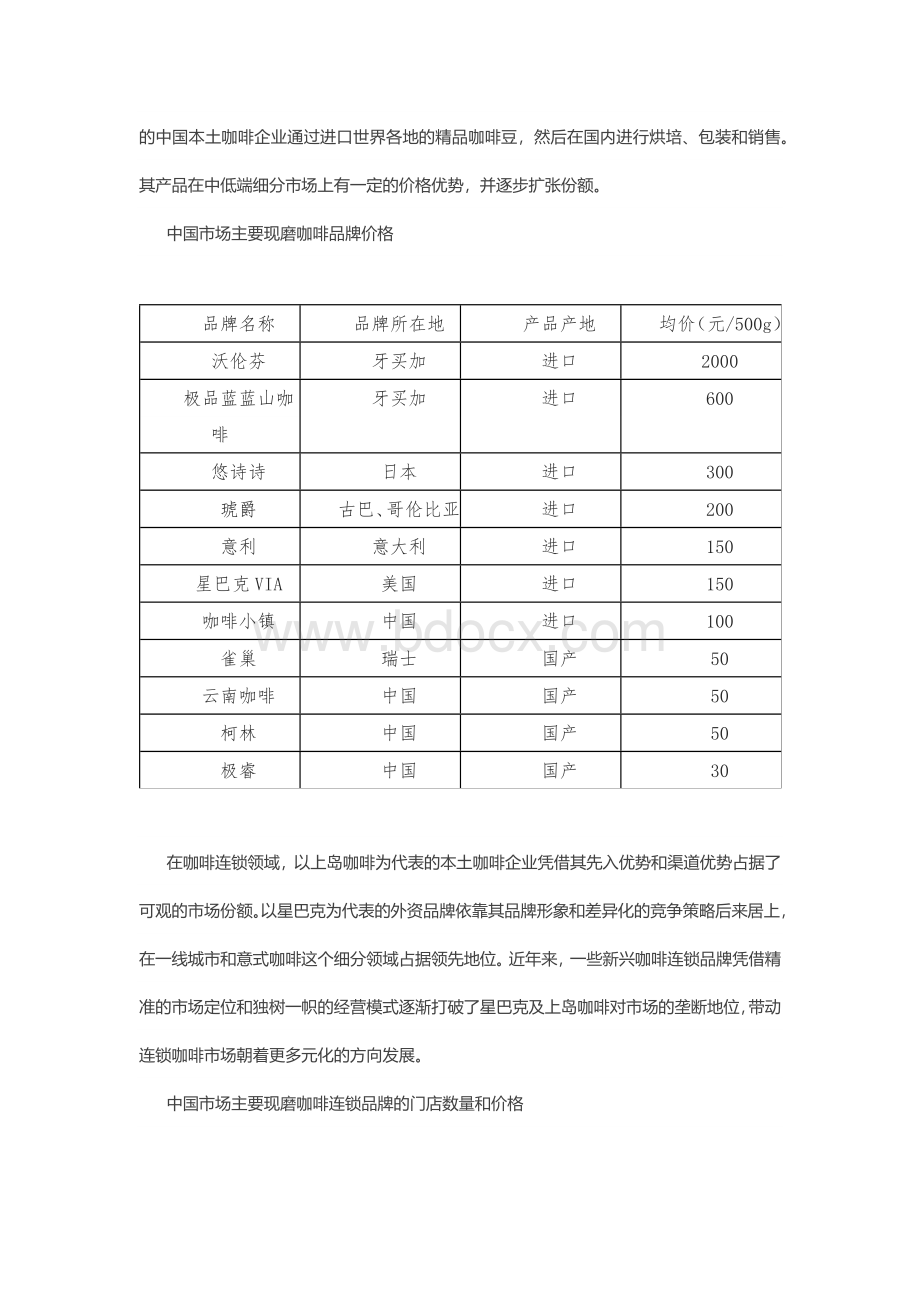 中国咖啡行业的研究报告.docx_第3页