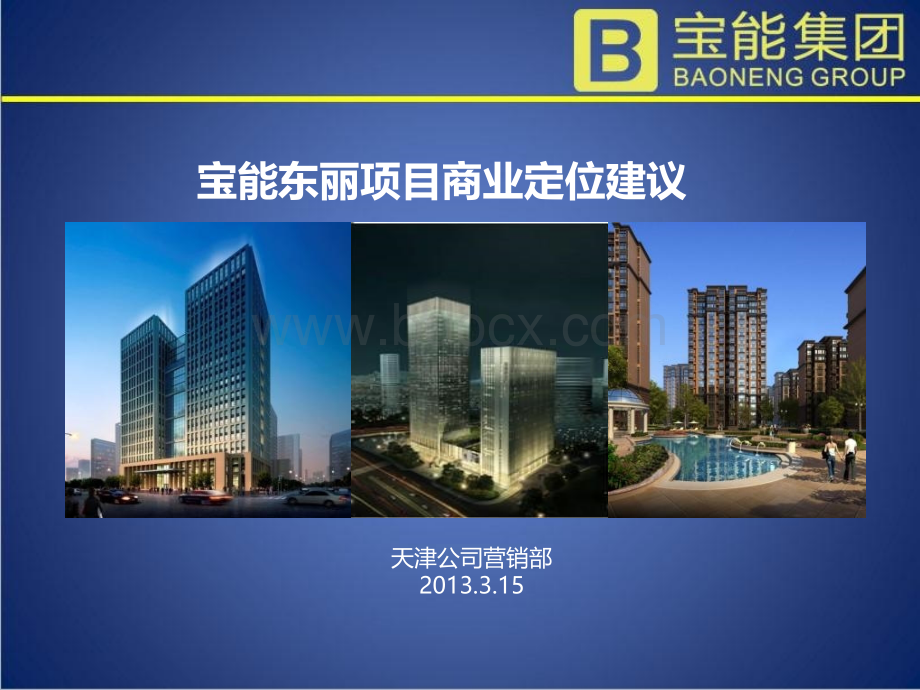 天津宝能东丽项目商业定位建议135P优质PPT.ppt_第1页