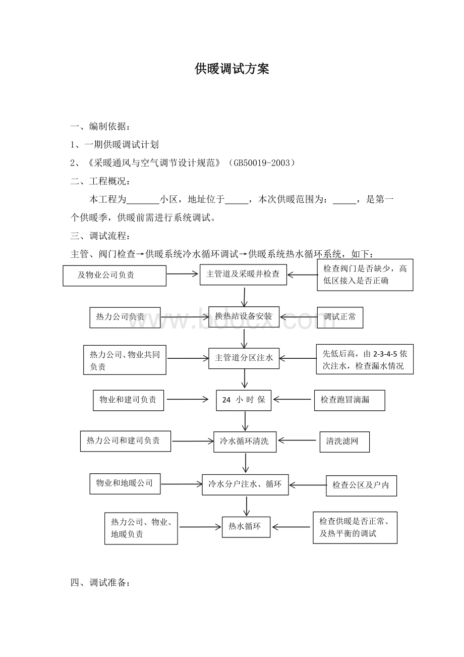 供暖调试方案(上传)Word文档格式.doc