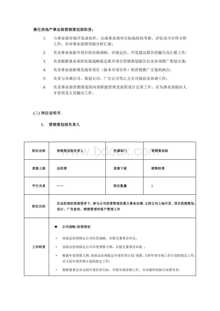 营销策划部规章制度及岗位设置.doc_第2页