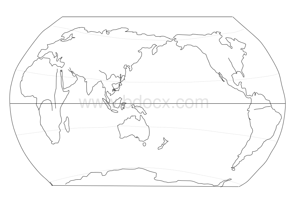 世界及各大洲空白地图优质PPT.pptx_第1页