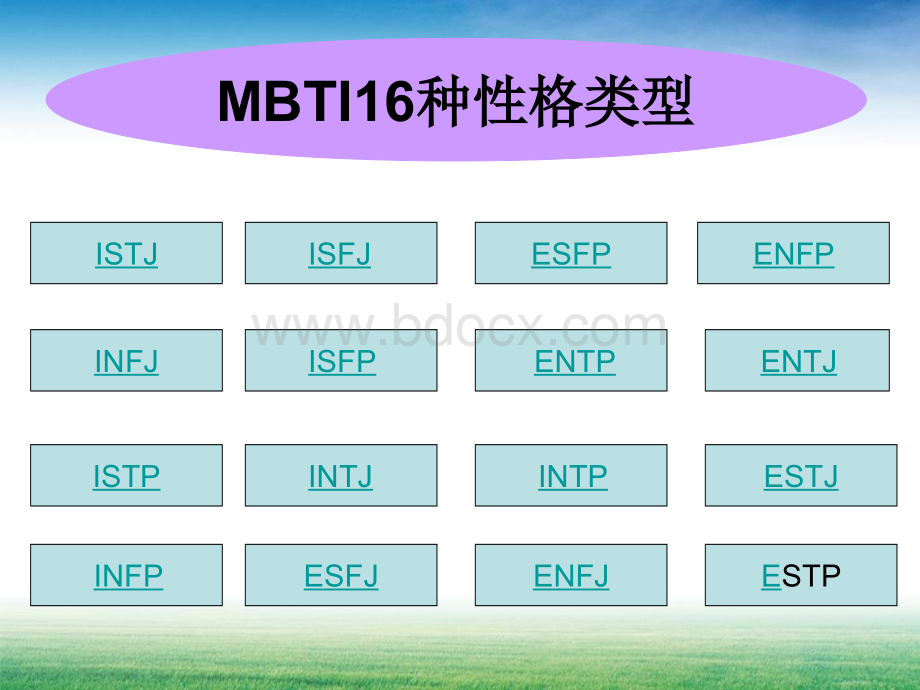 MBTI16种类型性格.ppt