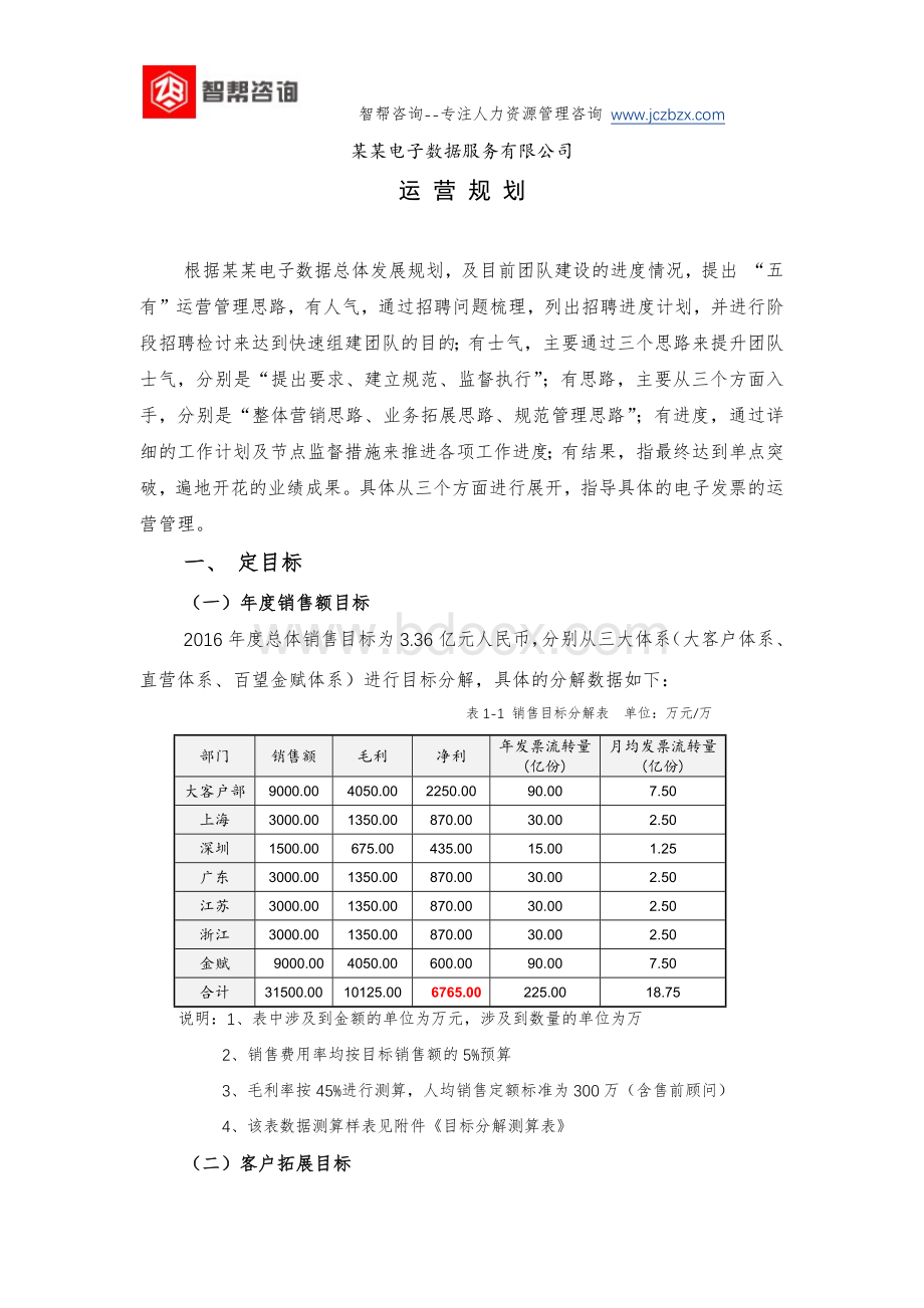 某电子数据公司整体运营规划.docx_第1页