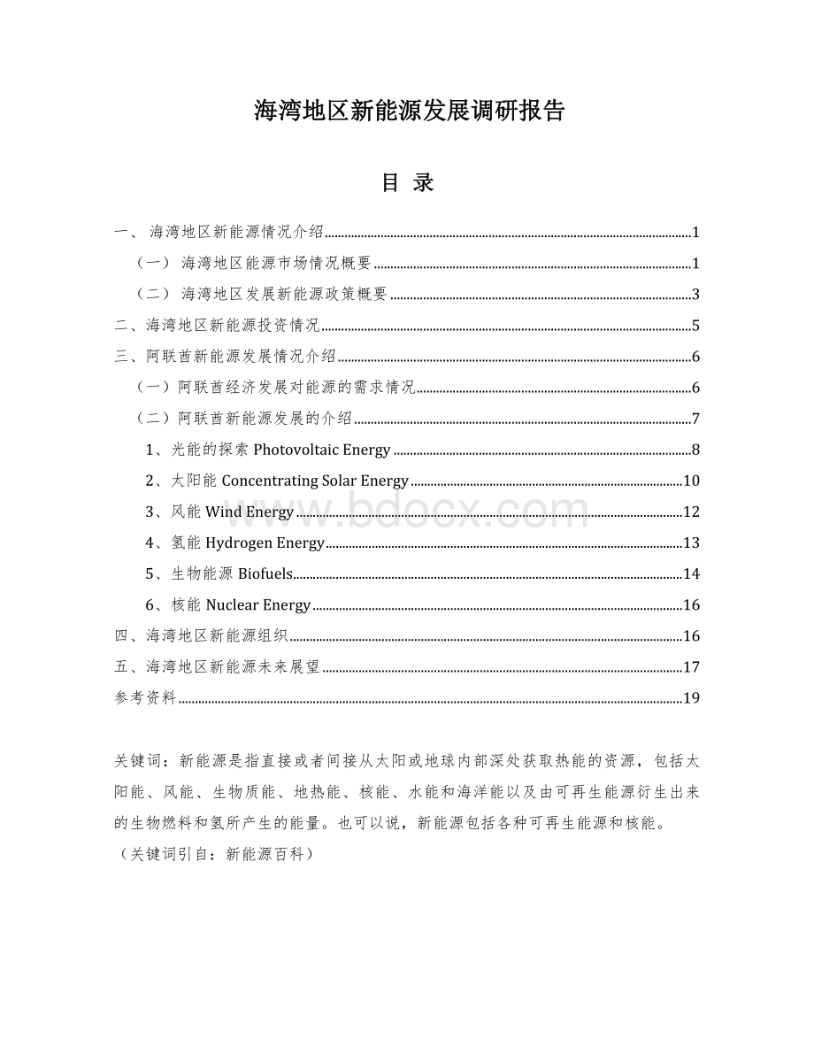 海湾地区新能源发展调研报告.doc_第1页