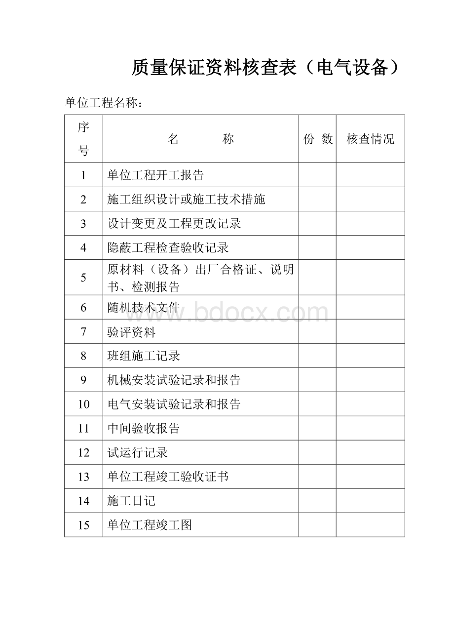 平地10KV变电所安装工程竣工资料.doc