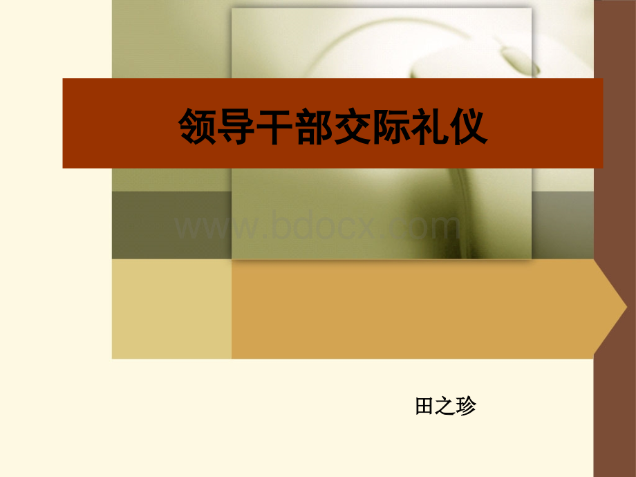 领导干部交际礼仪优质PPT.ppt_第1页