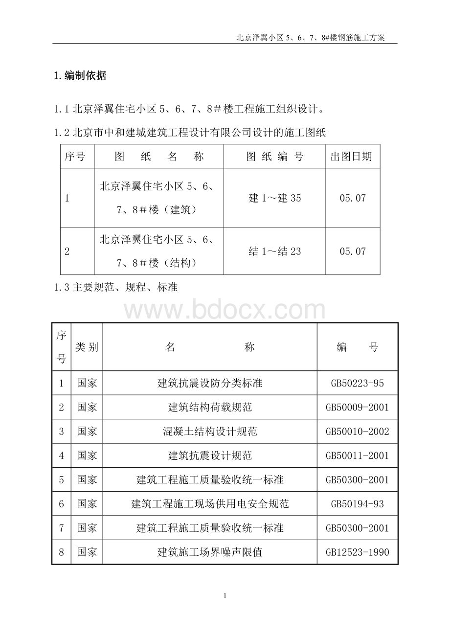 钢筋施工方案7571425367Word下载.doc