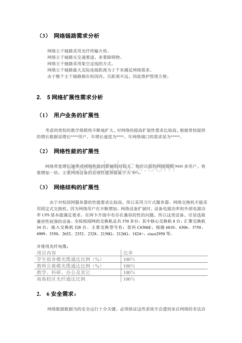 校园网需求分析报告Word文档下载推荐.doc_第3页